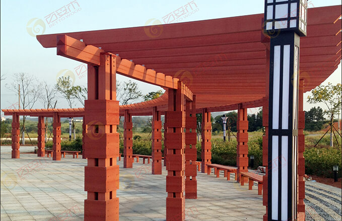 Outdoor engineered Wood Plastic Composite Fencing, Decking and Pergola