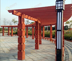 Outdoor engineered Wood Plastic Composite Fencing, Decking and Pergola