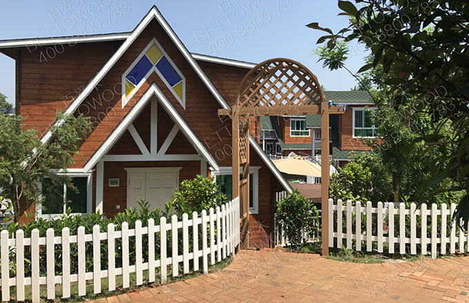 Prefab Privacy Composite WPC Garden Fence