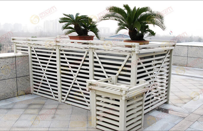 White Hotel WPC Fencing and Pergola