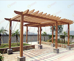 Outdoor Wood Plastic Composite WPC Pergola