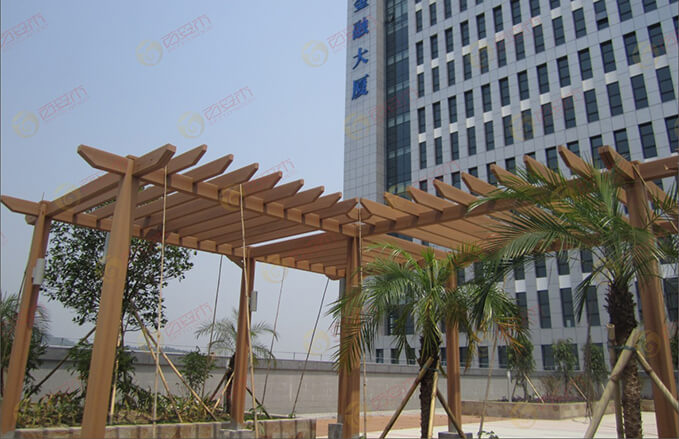 Outdoor Wood Plastic Composite WPC Pergola