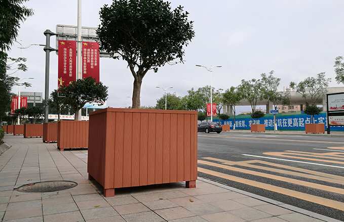 Durable Wood Plastic Composite Flower Boxs