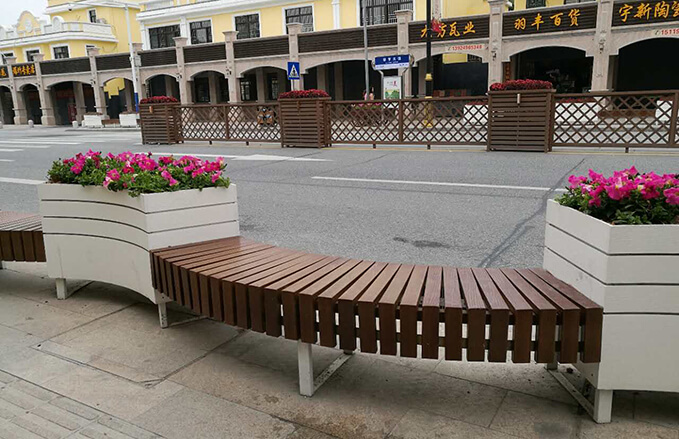 Exquisite Wood Plastic Composite Flower Boxs