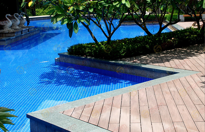 Swimming Pool WPC Decking Floor USA