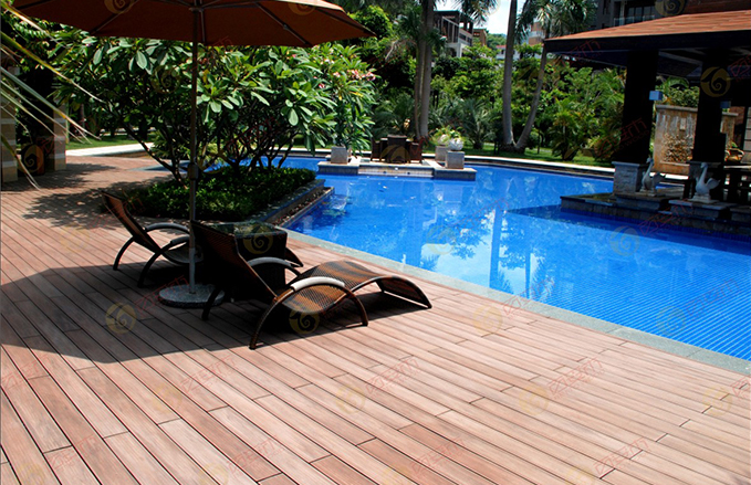 Swimming Pool WPC Decking Floor USA